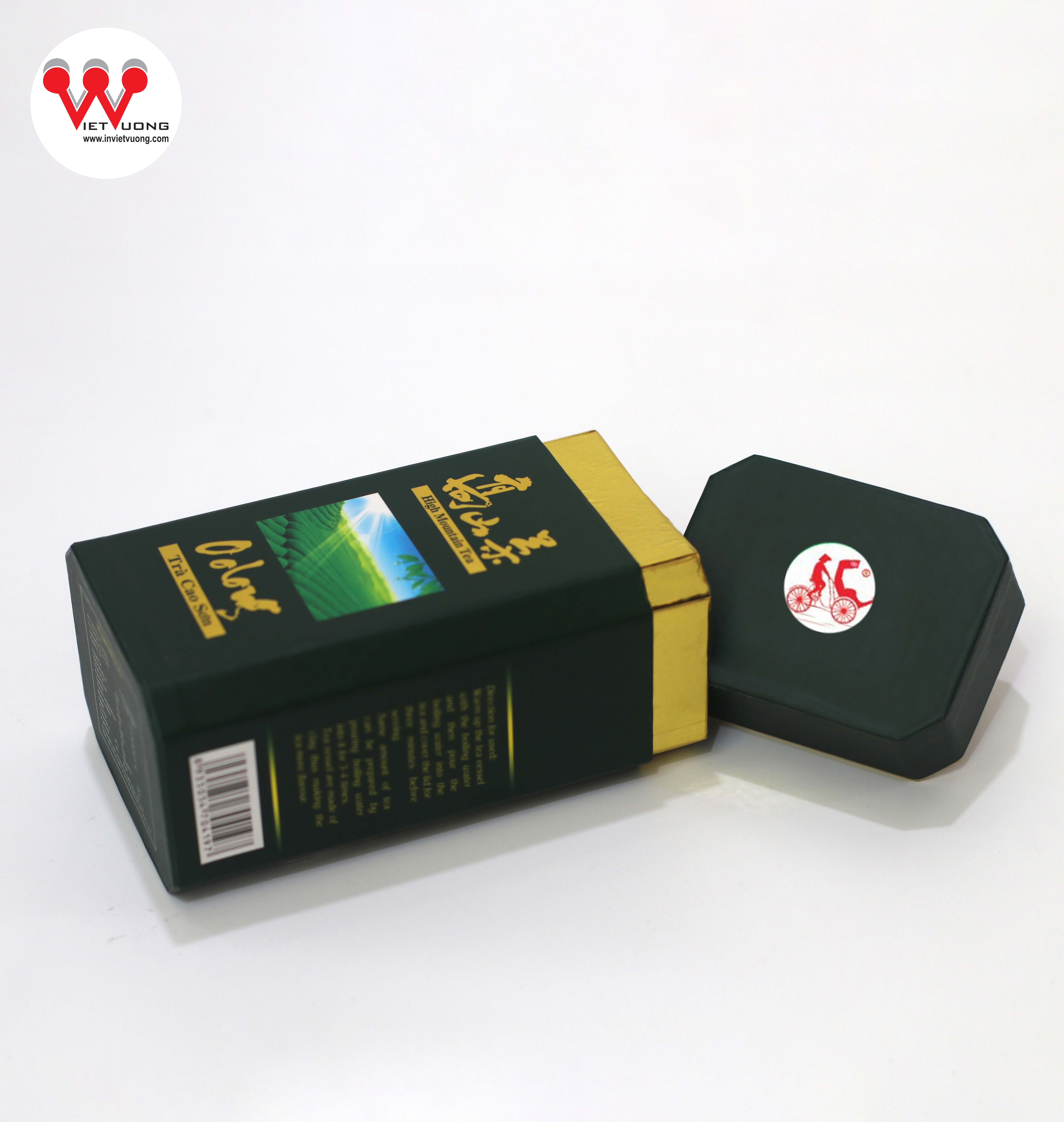 hộp trà lục giác